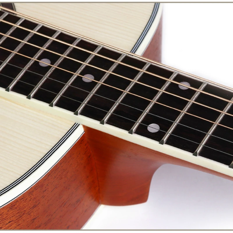 Travel Guitar Acoustic Electric Steel-String 36 Inch Mini-Body Guitarra 6 Strings Folk Pop Install Pickup Guitars Sapele Spruce