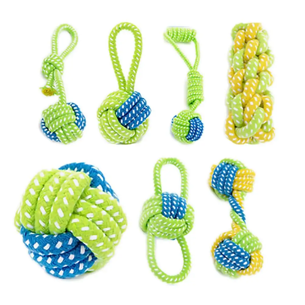 

Pet Toy Ball Rope Pet Toy Pet Training Supplies Colorful Single Loop Knot Ball Long Rope Ball Wholesale