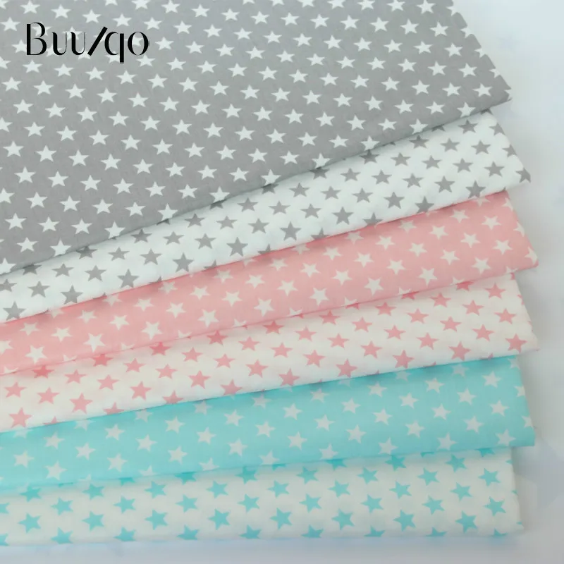 

Printed Stars baby Cotton twill fabric for DIY bedding cloth Sewing patchwork quilting and fashion dress making fabrics