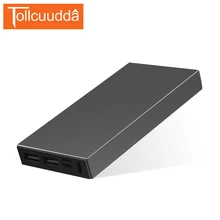 Tollcuudda металлический корпус Запасные Аккумуляторы для телефонов Портативный Зарядное устройство 10000 мАч внешний Батарея Мощность Bank Dual USB для всех телефонов повербанк 2 цвета
