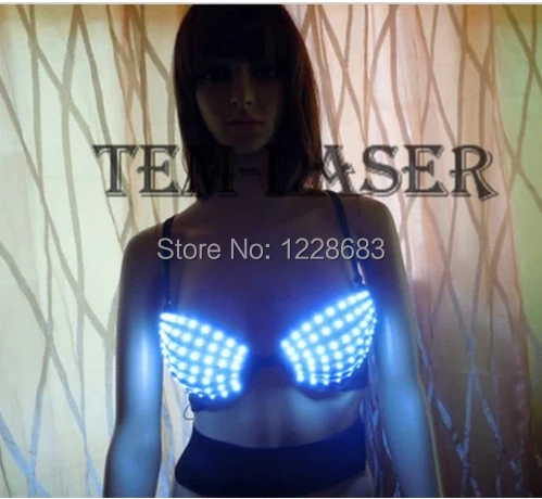 Модные звезда DS костюм танец певица DS костюм Light-Up Bra костюм LED одежда