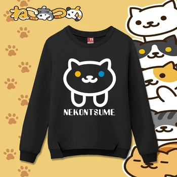

Nekoatsume O-neck Long Sleeve Cosplay Sweatshirt Free Shipping