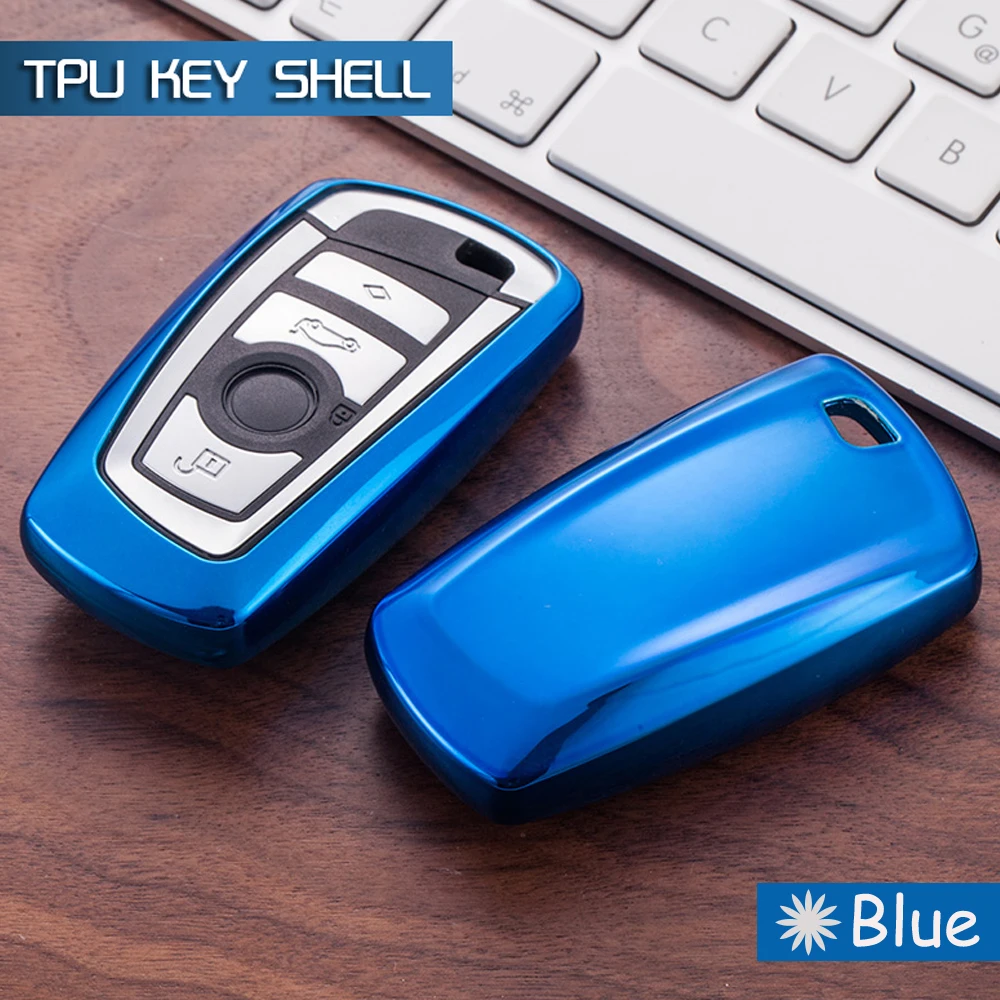 

Colorful TPU bright Plating soft key shell case cover set For BMW 520 525 730li 740 118 320i F30 F10 F18 1 3 5 7Series X3 X4 M3