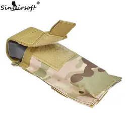 SINAIRSOFT нейлон Molle Клип кобура один Пистолет подсумок Airsoft тактический Mag ремень держатель сумка для Охота фонарик