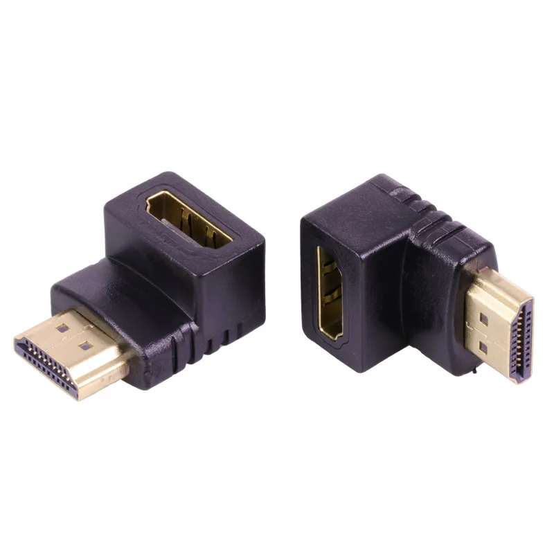 Переходник HDMI Папа мама 100 шт. удлинитель кабеля с углом 90 градусов для HDTV Hdmi