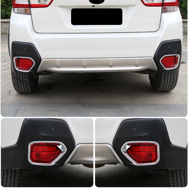 QCBXYYXH передняя противотуманная фара с блестками для Subaru XV ABS хромированная отделка автомобильный стиль противотуманная фара рамка полосовые покрытия авто аксессуары