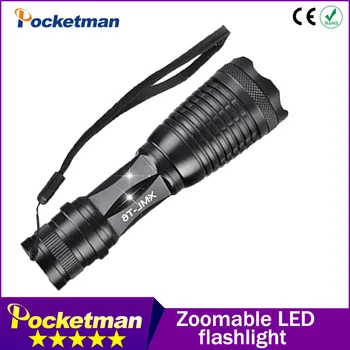 

High-quality LED Flashlight XM-L T6 4000LM lumens e17 high power led torch T6 lantern zoomable Waterproof flashlight