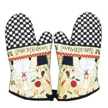 Перчатки для горячей печи для кухни толстые и горячие перчатки для микроволновой печи изоляционные перчатки Стиль 09