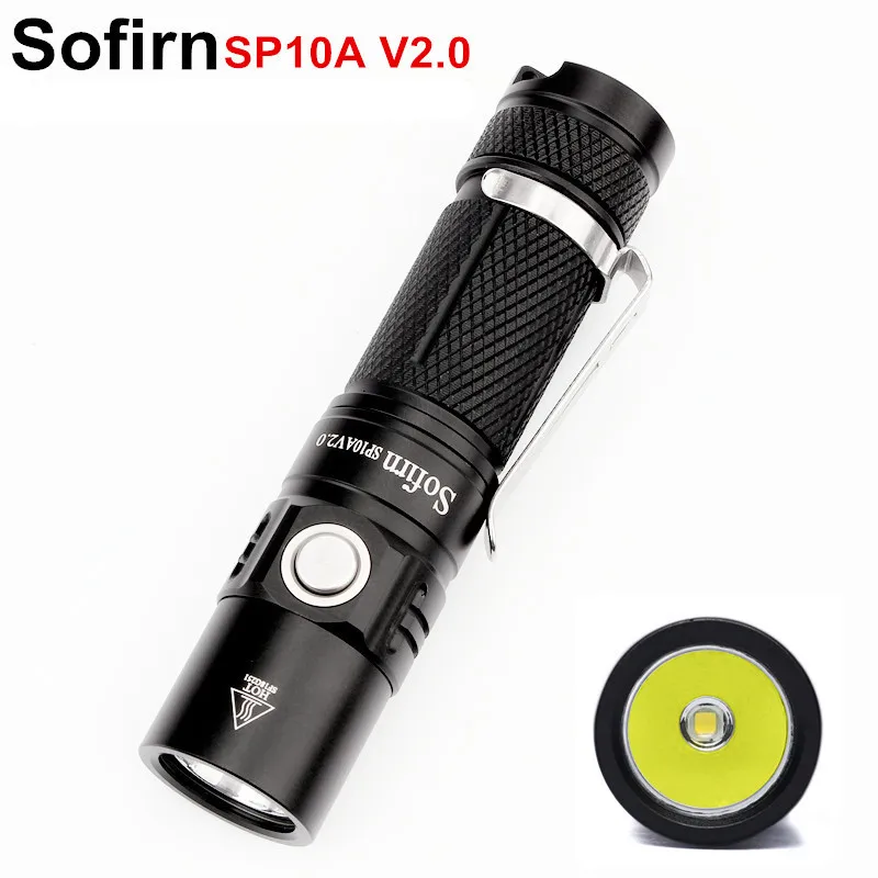 Sofirn Новый SP10 V2.0 Портативный Мини светодиодный фонарик AA 14500 Cree XPG2 Тактический 6