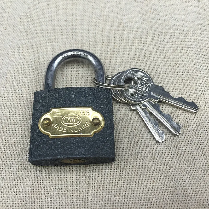 Small Mini Strong Steel Padlock Travel Lock with 2 Keys Wonderful Gift