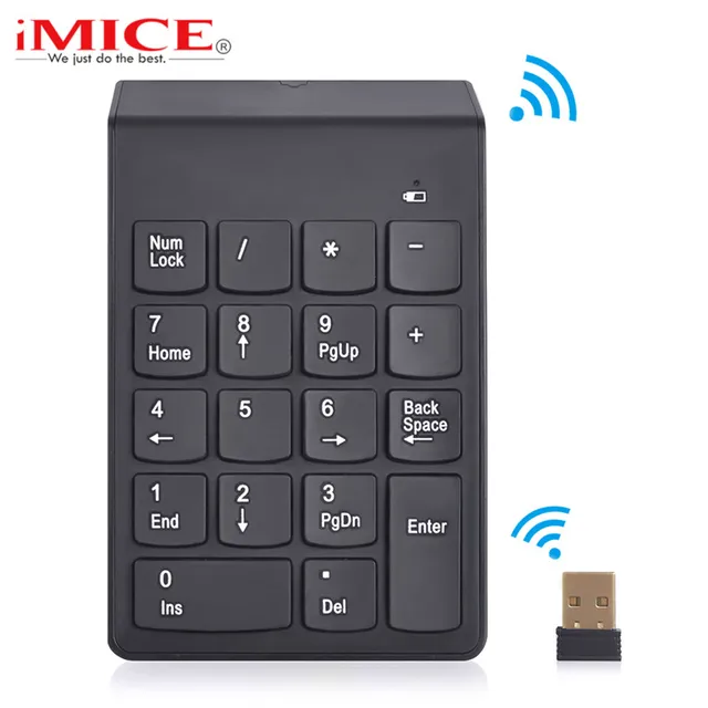 Best Offers iMice Numeric Keypad USB Wireless Keyboard 18 Keys Mini Digital Keypad Wireless 2.4G Ultra Thin Number Keypad For PC laptop Best Offers iMice Numeric Keypad USB Wireless Keyboard 18 Keys Mini Digital Keypad Wireless 2.4G Ultra Thin Number Keypad For PC laptop