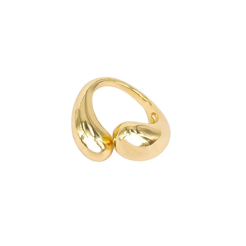 

Exaggeration Gold Silver Color Metal Open Rings Minimalist Personality Adjustable Finger Rings For Women Girls Party Jewelry