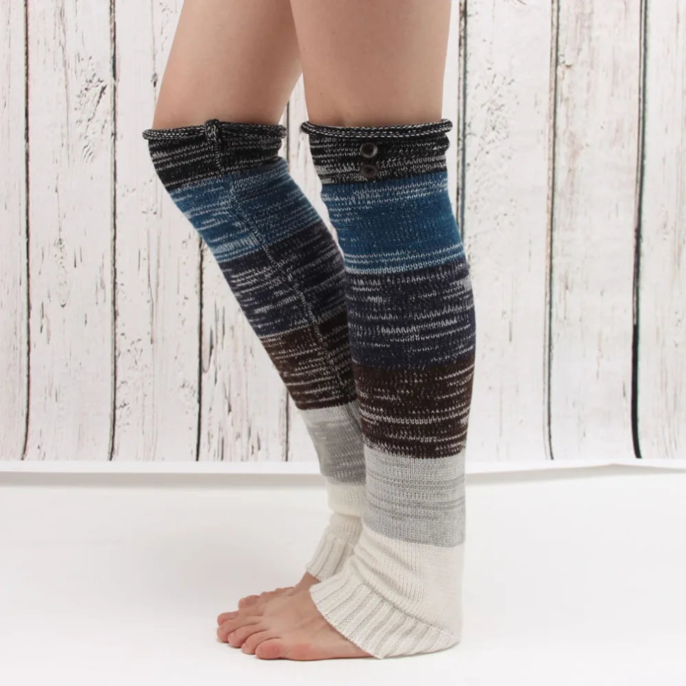 Winter Leg Warmers for Women Fashion Gaiters Boot Cuffs Woman Knitted