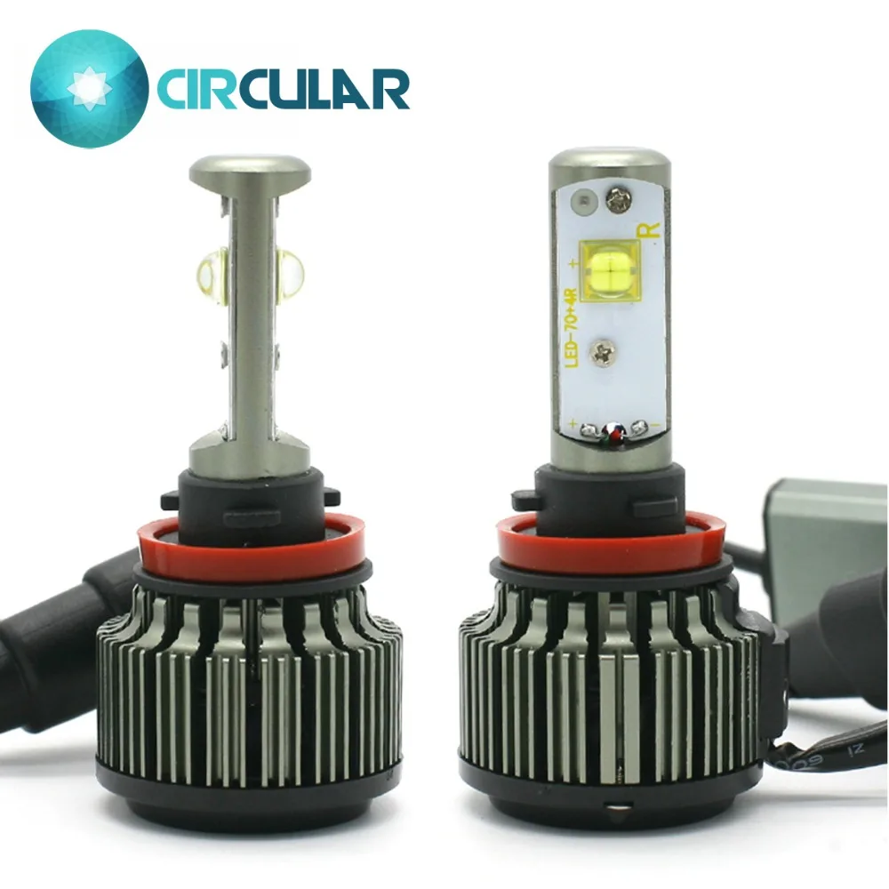 

CIRCULAR XHP50 H4 LED Headlight H1 H3 H7 H11 880 H13 9005 9006 9004 9012 Hi/Lo 80W 9000LM TURBO 6000K Fog Light Kit Auto