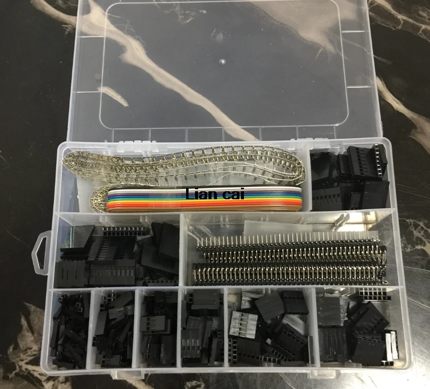 

635PCS/SET IDC Cable Kit Pitch JST SM 1 2 3 4 5 6 Pin Housing Connector Dupont Male Female Crimp Pins Adaptor Assortment Set