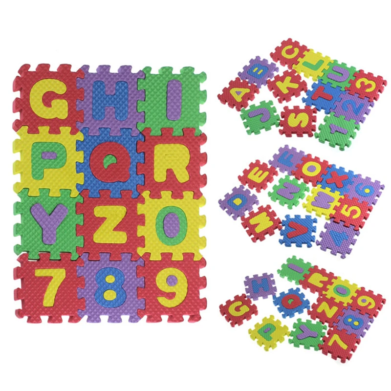 

36Pcs/ Set Baby Split Joint Play Mats Number Alphabet EVA Puzzle Foam Maths Educational Toys Baby Toys Gift #20