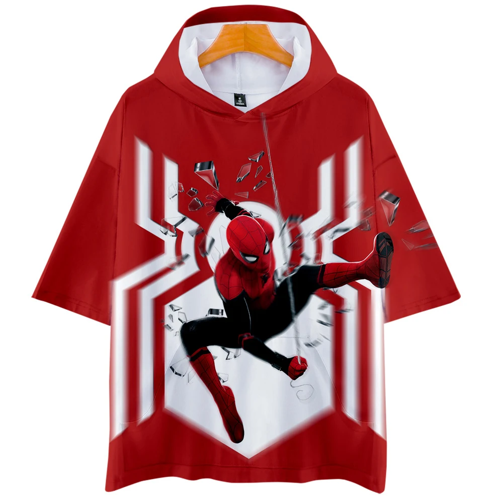 Spider man far from home3D Hoodies 2019 New Short sleeve Fashion Summer/Spring T-shirt Cool and breathable Short Sleeve T-Shirt