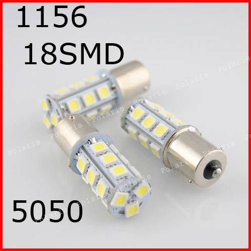 50x2 V 18 светодиодный 5050 18 SMD 18 светодиодный 18smd 1156/1157 BA15S BAY15D белый шарик автомобиля задние стоп-сигнал задний фонарь