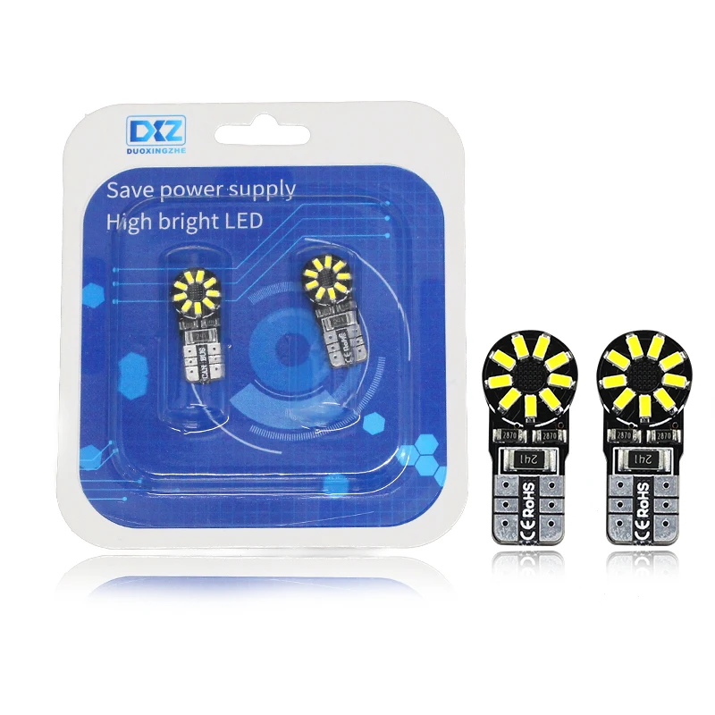 DXZ 2 шт. T10 W5W 194 168 3014 T10 18SMD canbus без ошибок авто светодиодный лампы индикатора светильник стояночные огни белый автомобильные аксессуары