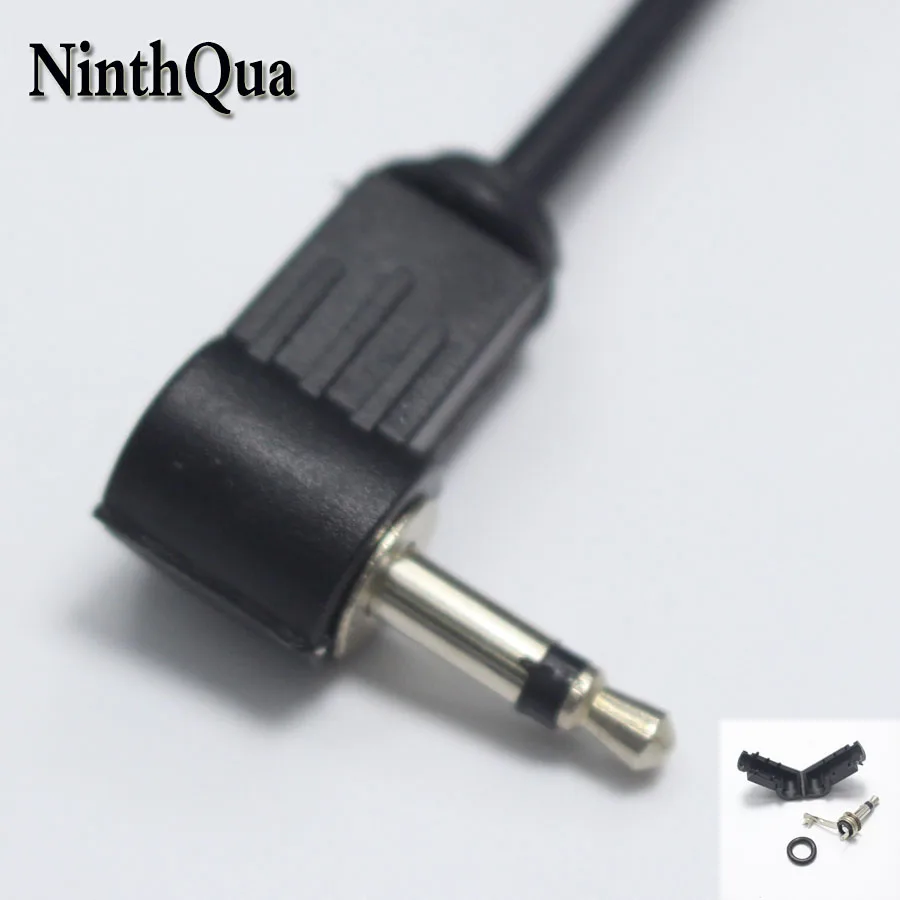 

1pcs 3.5mm 2 pole Audio Video Male plug 3.5 Mono Headphone Connector Welding Type Right Angle Plugs