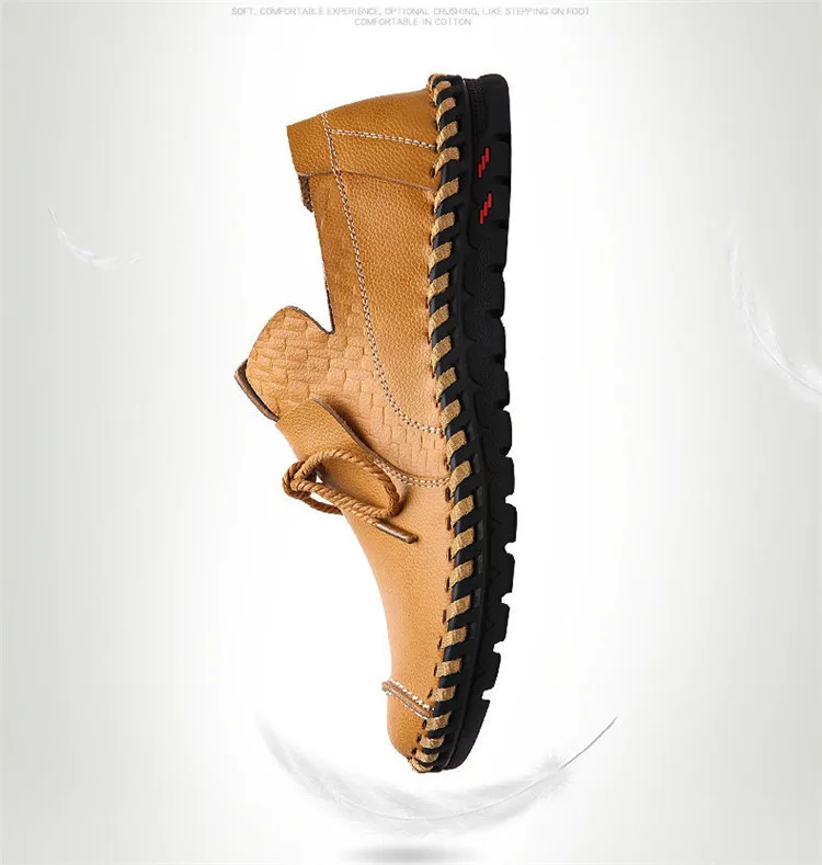 Merkmak/Роскошная брендовая мужская обувь; повседневная обувь из натуральной кожи; Мужская мягкая обувь ручной работы на плоской подошве; лоферы; большие размеры 47-48