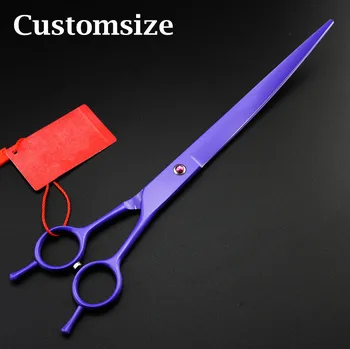 

Custom Upscale 440c 9 inch voilet dog hair clipper pet hair scissor dog grooming cutting barber cat shears hairdressing scissors