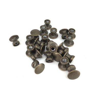 

Round Button Knobs - Single Hole Classical Jewelry case wooden box Vintage Small Pulls Decorative Mini Furniture Knob 12mmX11mm