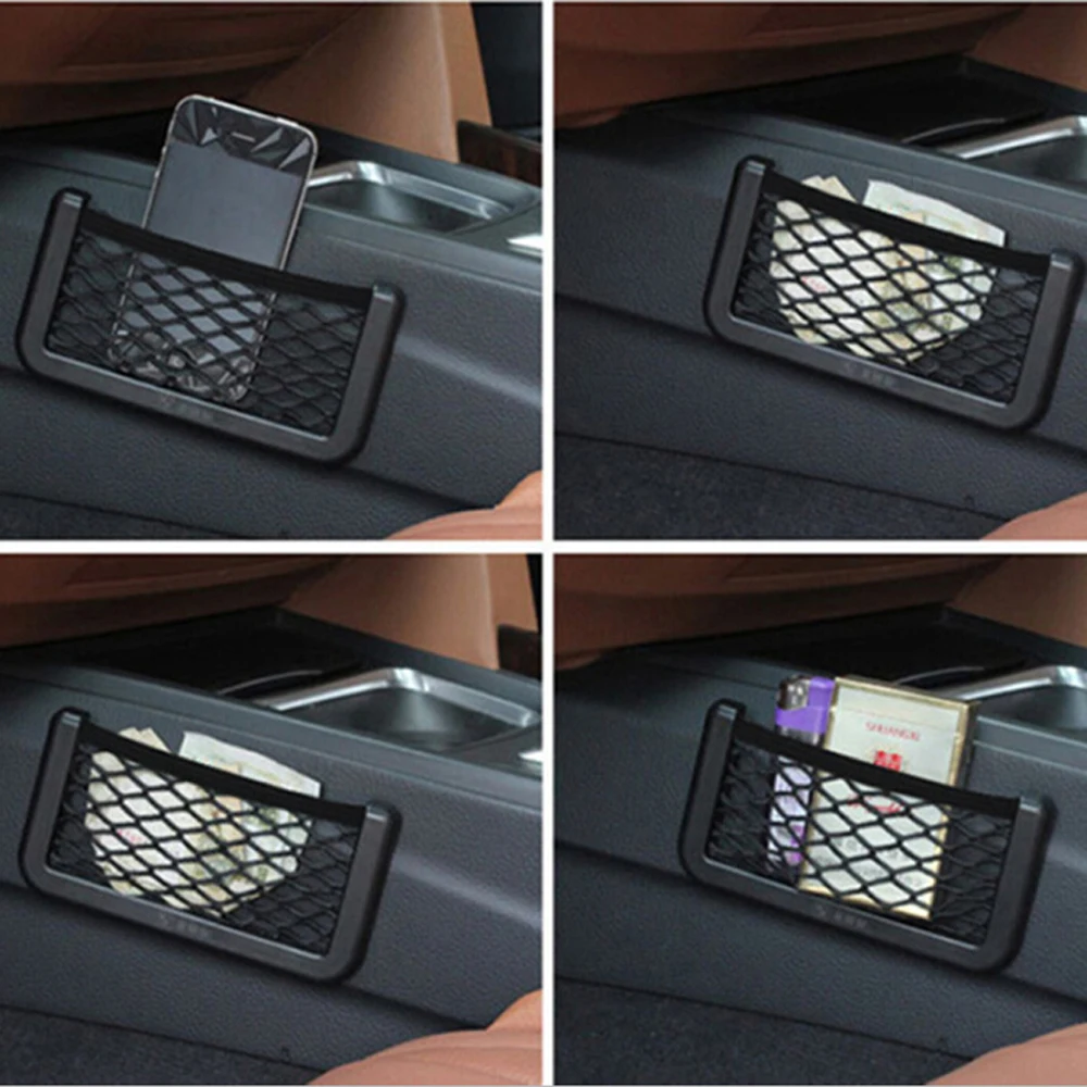 Сетчатая Сумка для хранения на заднем сиденье автомобиля для Skoda Octavia Fabia Rapid Superb Yeti Roomster