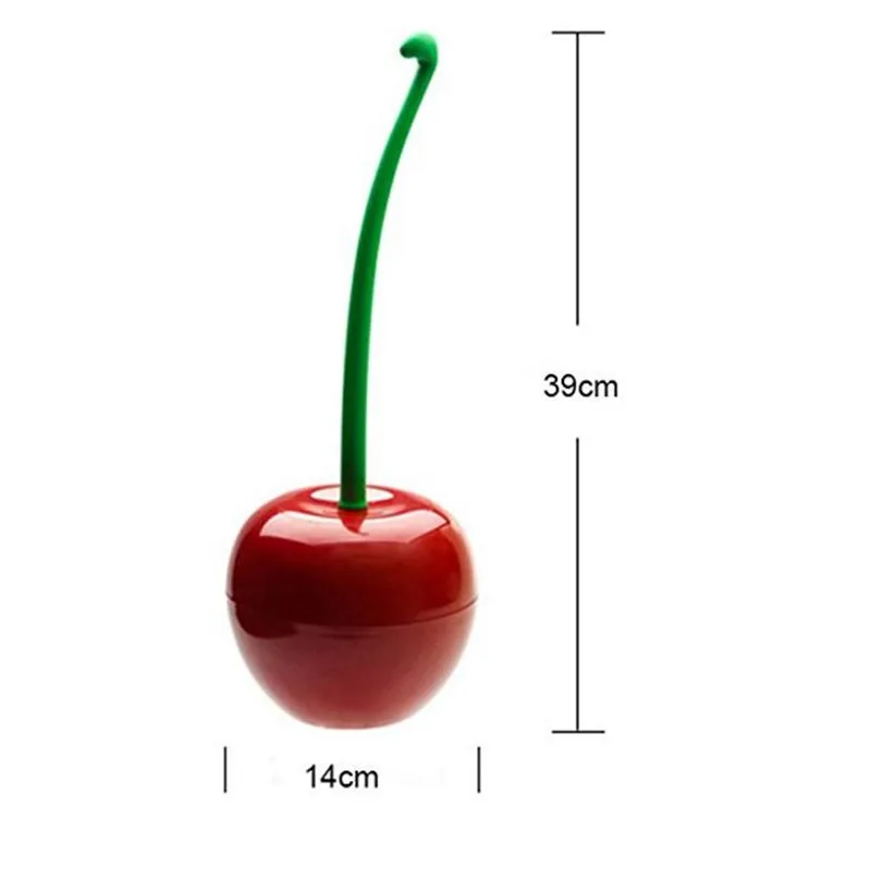Creative-Lovely-Cherry-Shape-Lavatory-Brush-Toilet-Brush-Holder-Set-Red
