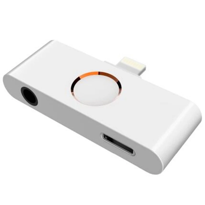 Goedkoop Voor iPhone X XR XS 8 Ipad iOS 12 11 10 Home Button Audio Adapter Hoofdtelefoon Converter Ondersteuning Home Key audio 3.5mm Jack en Lis