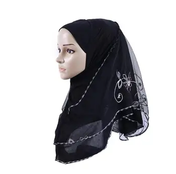 

Women Hijabs Muslim Lace Islamic Scarf Scarves Hats Arabia Epidemic Lady Scarf Long Sequins Ornamental Shawl