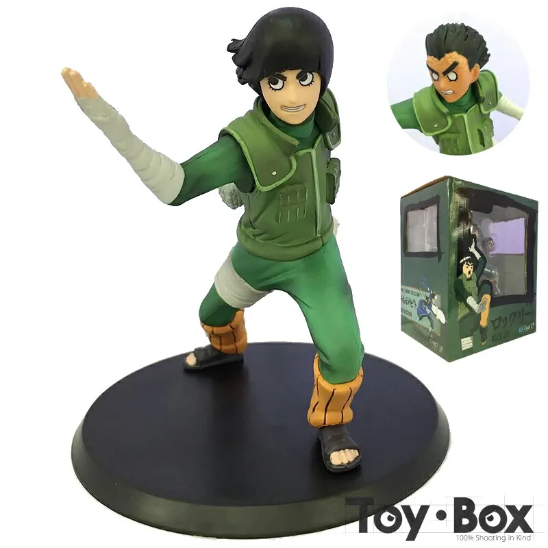 Uzumaki Naruto Rock Lee мультфильм игрушка из ПВХ движущаяся фигурка Модель Кукла