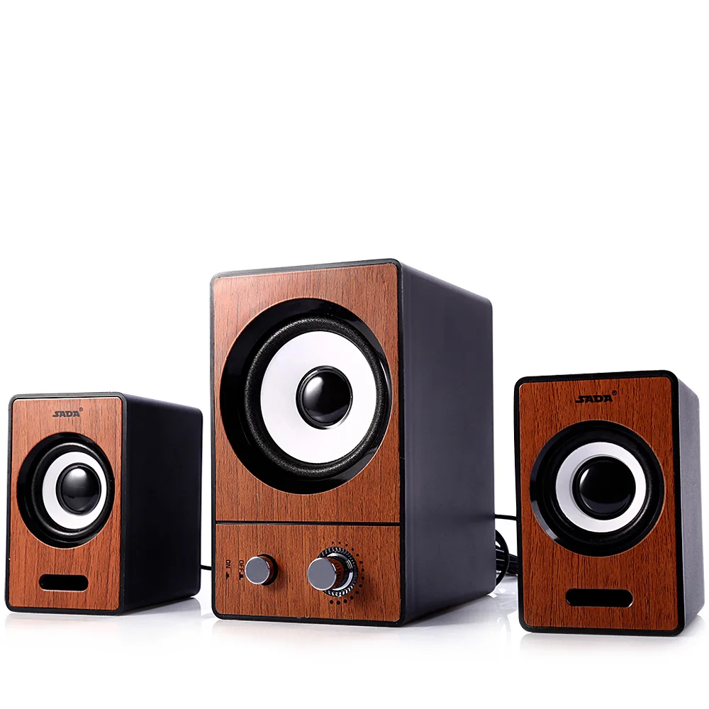 SADA D 200D Wired USB 2.1 Speaker Eight Color Multimedia Laptop Computer Speakers Support AUX