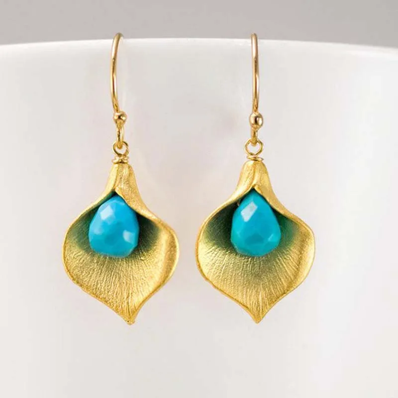 

Bohemian Gold Color Long Tassel Earrings Female Fashion Metal Leaf Earrings Brincos Luxury Jewelry Statement Drop Earring L4M029