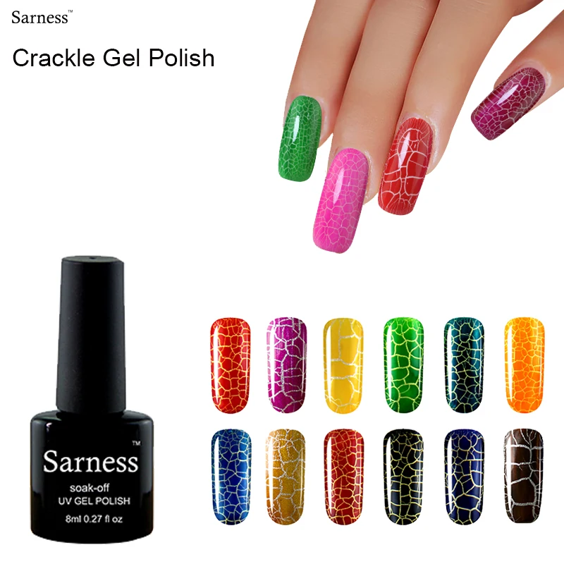 brand led lamp Crack gel Varnish professional nail art vernis semi