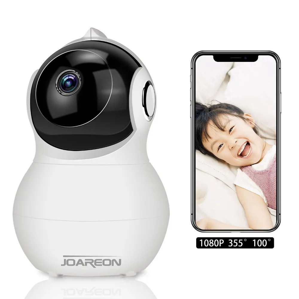 

JOAREON 1080P H.265 2Mega Pixel WiFi Security Camera, Home Remote Control Monitoring Camera, Pan/Tilt, Motion Detection Alarm Fu