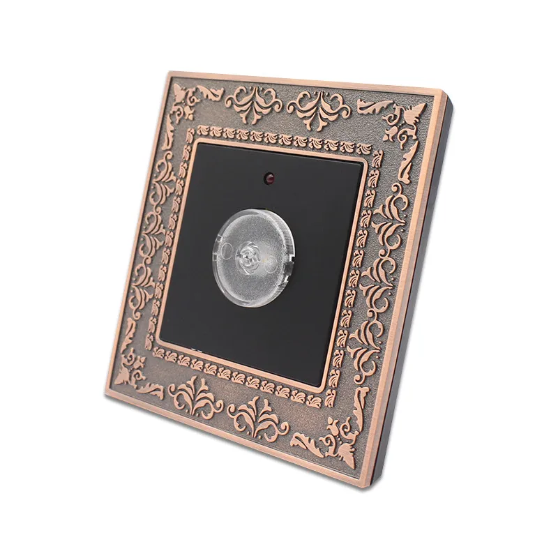 

UK standard Touch timer delay switch,Emboss style light Switch, lamp delay wall Timer switch,Zinc alloy frame