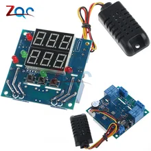 12V Intelligent Temperature Humidity Controller Relay Thermostat AC/DC Adjustable Control Thermometer Hygrometer AM2301 Sensor