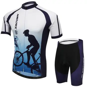 

XINTOWN Short Sleeve Cycling Jersey Short Set Bike Cycling Breathable Quick-drying Suit Men/Women Elasticity Summer Clothes