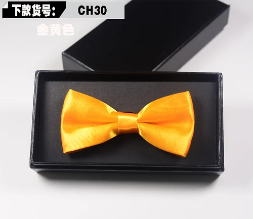 Новинка; модные красивые галстуки-бабочки для мальчиков; однотонные вечерние галстуки-бабочки в британском стиле с бантом; великолепный галстук для детей; подарки - Цвет: CH30