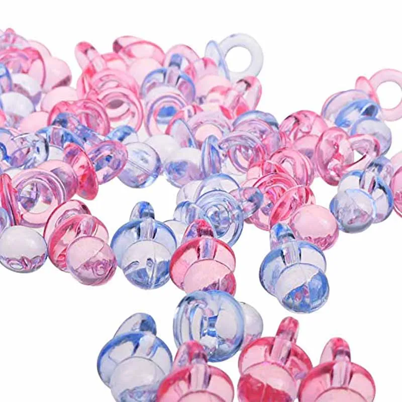 

50pcs Mini Pacifiers Christening Baptism Gender Reveal baby Shower girl boy kid birthday Favor Decoration table Confetti Scatter