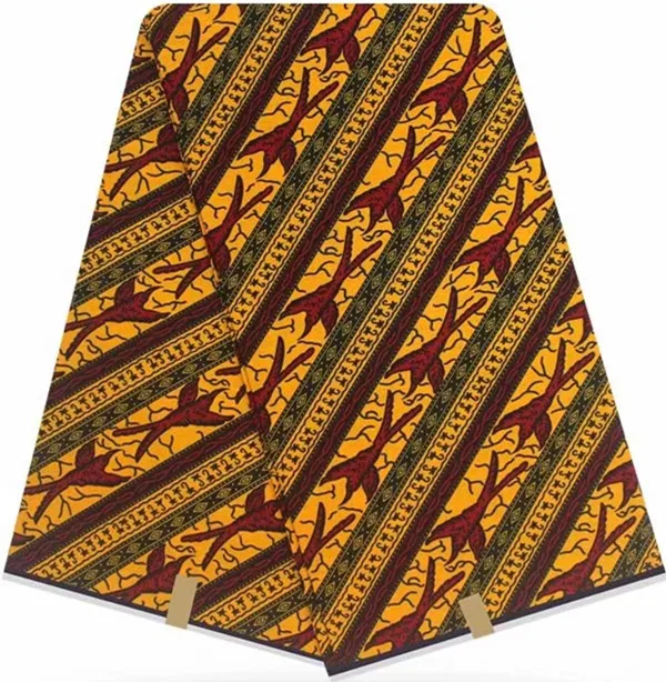 Африканская восковая печатная ткань Африканская настоящая восковая печать 6 ярдов хлопок ткань Анкара ткань для лоскутного HH-B116