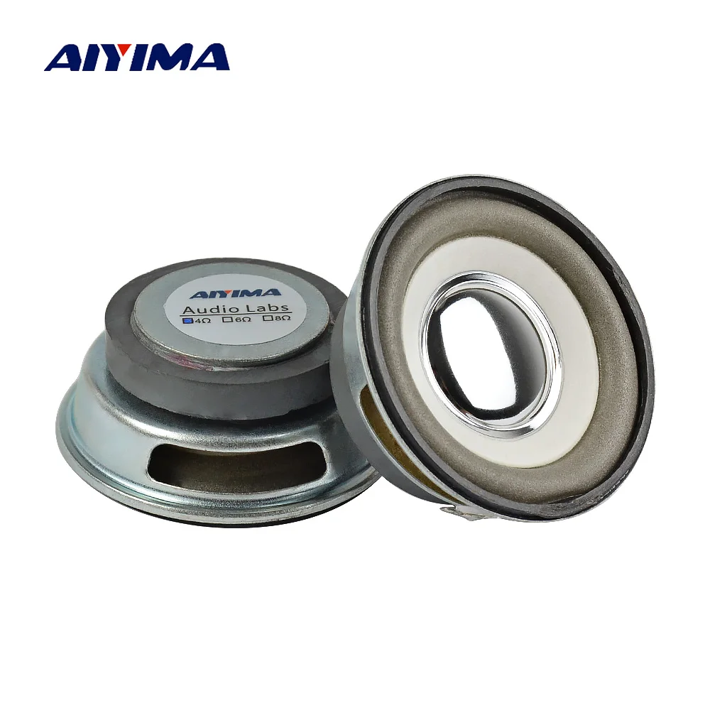 AIYIMA 2 шт. мини аудио портативный динамик s Altavoz 4 Ом 3 Вт 50 мм 36 магнитный DIY для