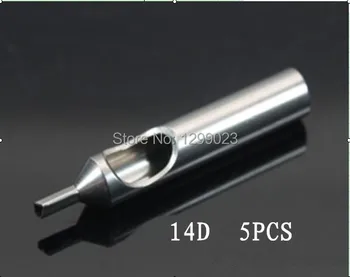 

5PCS Stainless Steel Tips Grip New Stainless New Stainless Diamond 3D,5D,7D,9D,11D,14D,18DTips for tattoo grip Tubes T-5