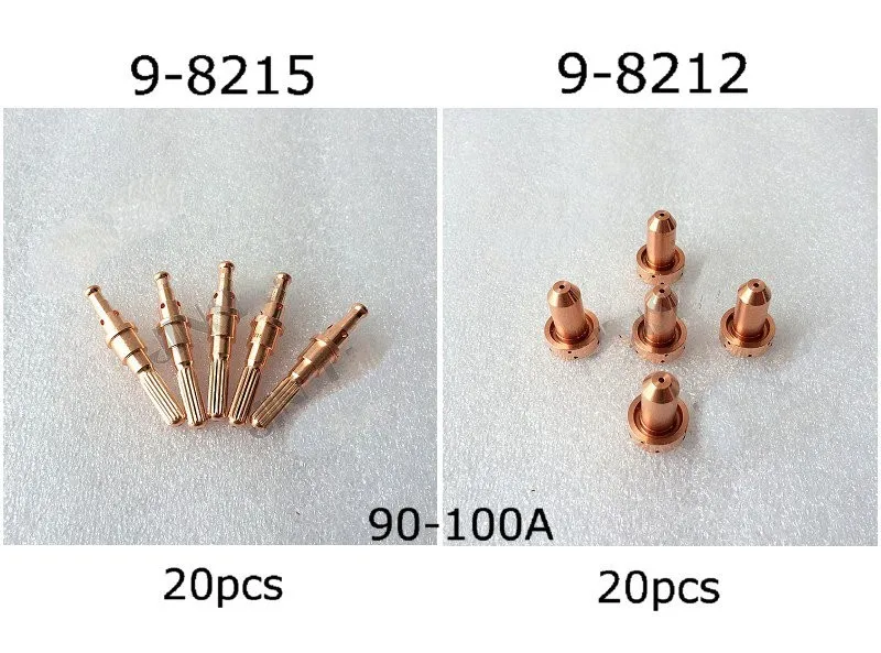 9-8215-20PK-9-8212-20PK-Electrode-Nozzle-90A-100A-SL60-SL100-Plasma-Torch