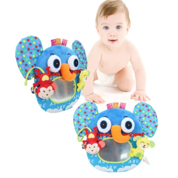 

Baby Toy Stuffed Plush Baby Rattles Toddler Bed Elephant Owl Mirror Infant Stroller Hanging Newborn Educational Toy 0-12 Months