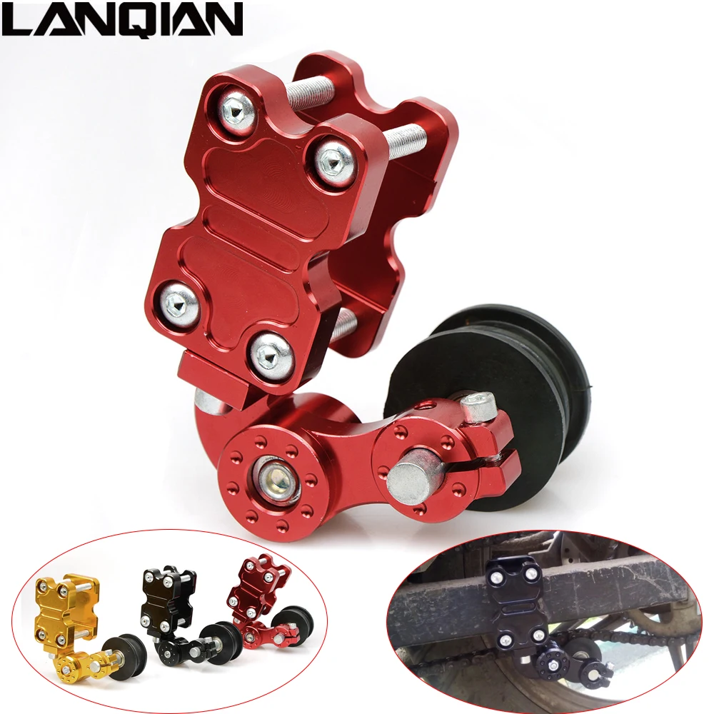 Adjustable Aluminum Chain Tensioner Bolt On Roller Motorcycle Chopper