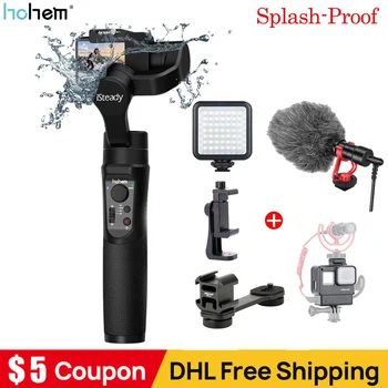 

Hohem iSteady Pro 2 3-Axis Handheld Splash-Proof Gimbal Stabilizer for DJI Osmo Action GoPro Hero 7 6/5/4/3 Sony RX0 for SJCAM