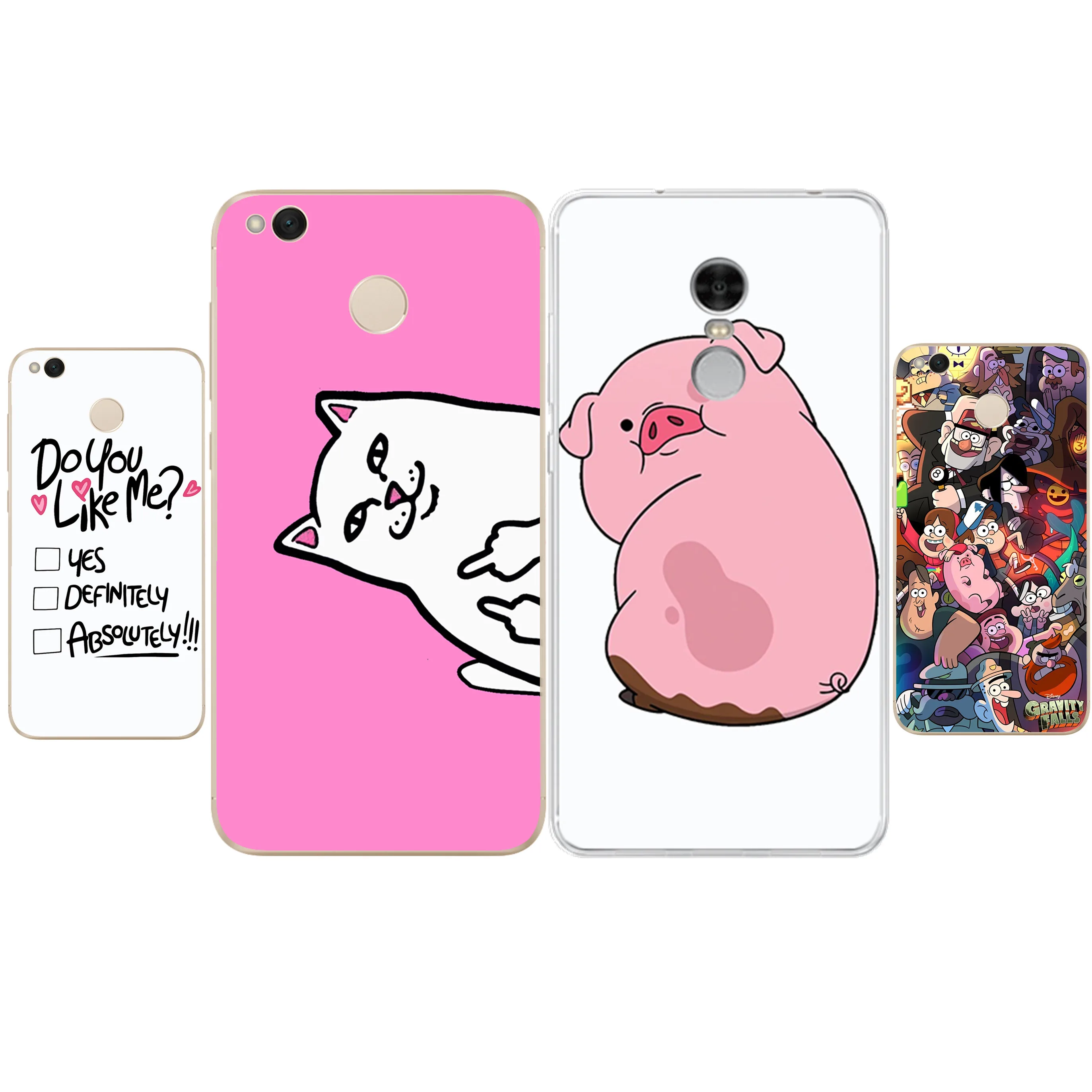 Durable Cute Soft Ultra Thin Pig Cat Phone Case for Xiaomi