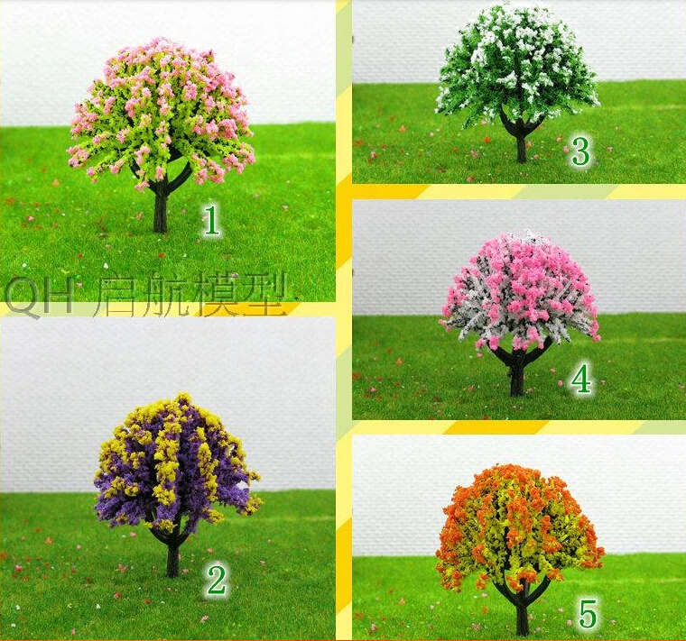 

2017 new 8cm scale model color tree for Architecture model train layout scenery